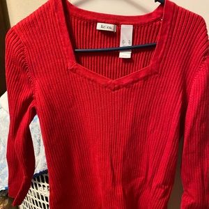 Red sweater liz&co3 for $15